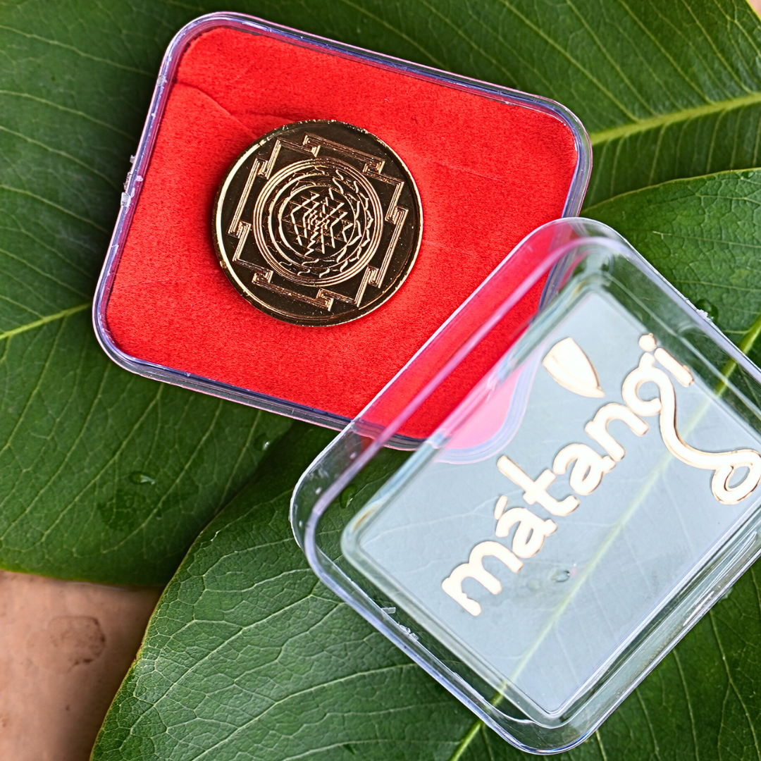 Raja Matangi Coin - Gold Plated Copper