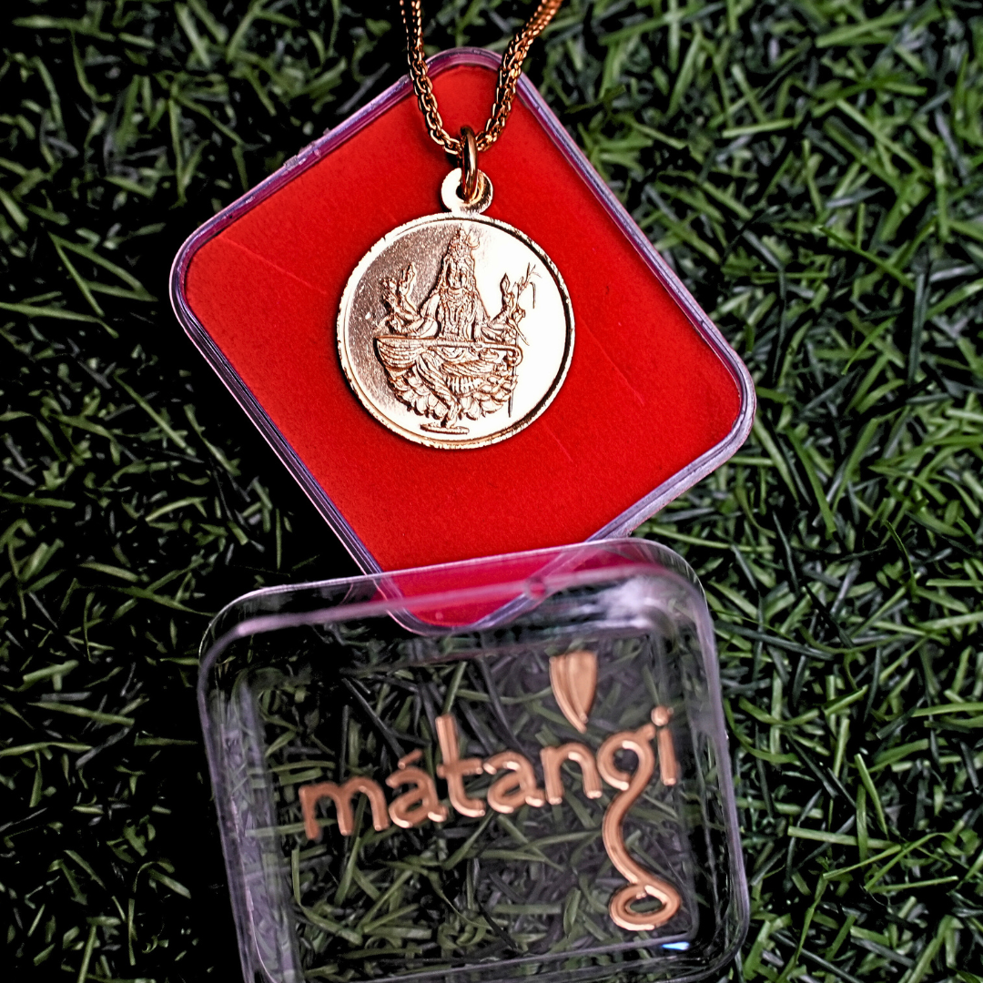 Raja Matangi Pendent - Gold Plated Copper (without Chain)