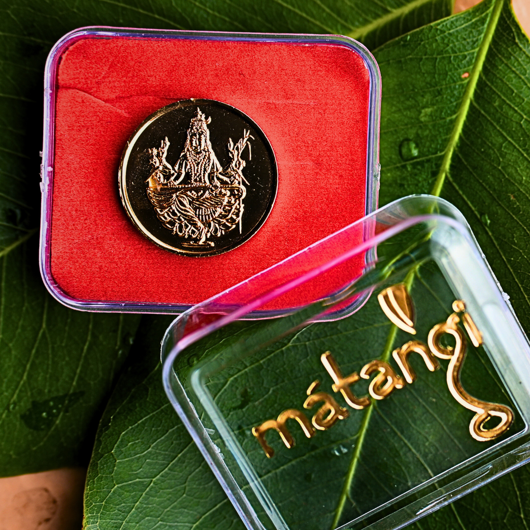 Raja Matangi Coin - Gold Plated Copper